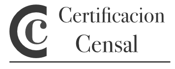 Certificado de pertenencia al censo público empresarial